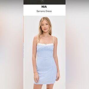 Blue Gingham Serrano Dress